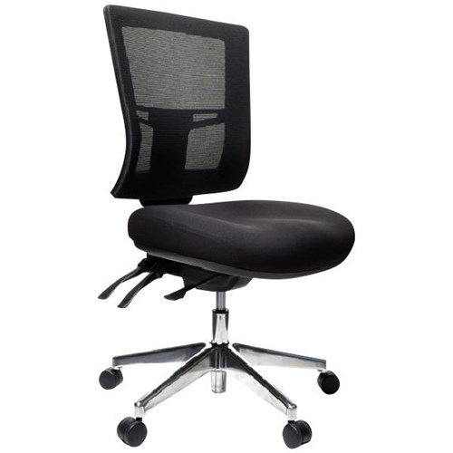 Metro II 24/7 Chair Mesh Back 3 Levers Aluminium Base Black