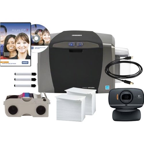 FARGO DTC1250e Card Printer Bundle