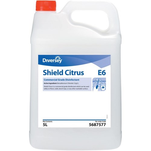 Diversey E6 Shield Citrus Disinfectant 5L