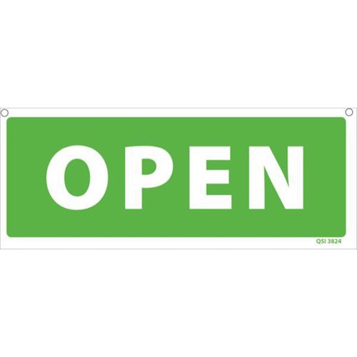 Open/Closed Safety Sign 340x120mm