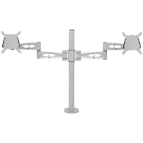 Metalicon Kardo Double Monitor Arm Silver