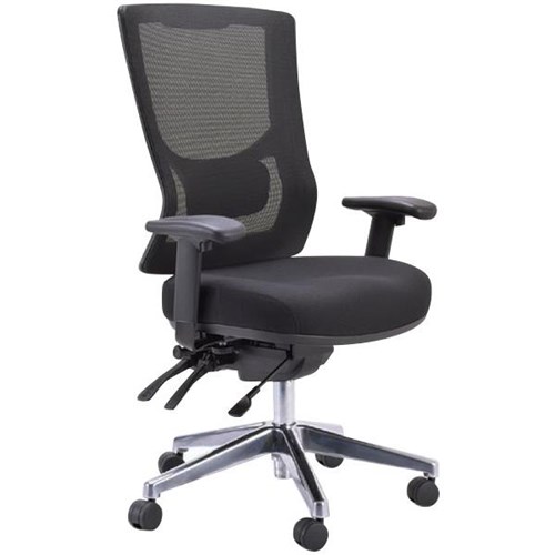 Buro Metro II High Mesh Back Chair With Arms Black