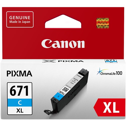 Canon CLI-671XLC Cyan Ink Cartridge