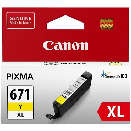 Canon CLI-671XLY Yellow Ink Cartridge