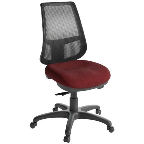 Strategy Synchro Chair Mesh Back Bond Fabric/Garnet/Black