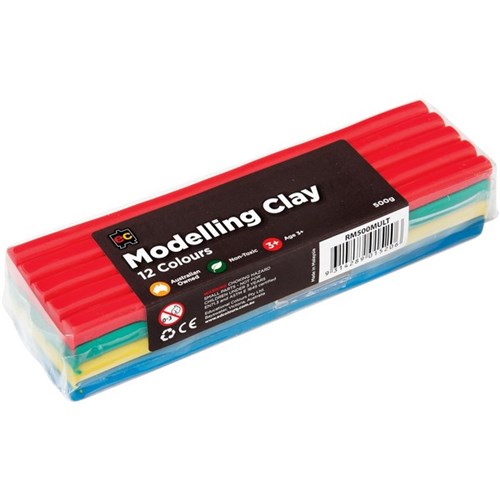 EC Modelling Clay 500g Multi Coloured