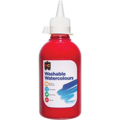 EC Watercolour Paint 250ml Red