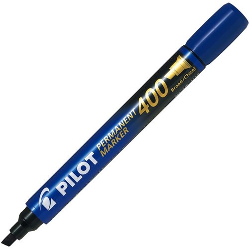 Pilot 400 Permanent Marker Chisel Tip Blue