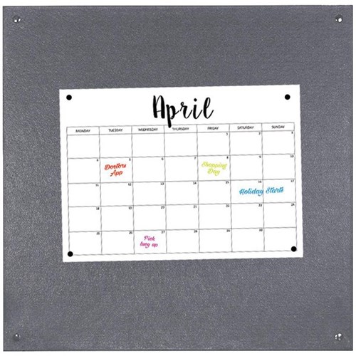 Boyd Visual PinPanel Noticeboard 600x600mm Grey