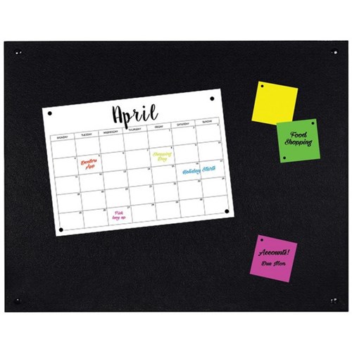 Boyd Visuals PinPanel Noticeboard 600x900mm Black