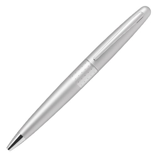 Pilot MR1 Blue Ink Executive Ballpoint Pen 1.0mm Medium Tip Silver Barrel