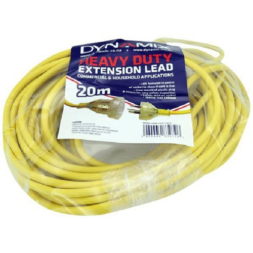 Dynamix Heavy Duty Power Extension Lead 20m