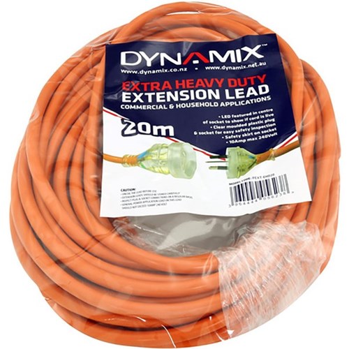 Dynamix Extra Heavy Duty Power Extension Lead 20m