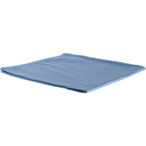 Microfibre Cloth For Glass 350 x 350mm Aqua