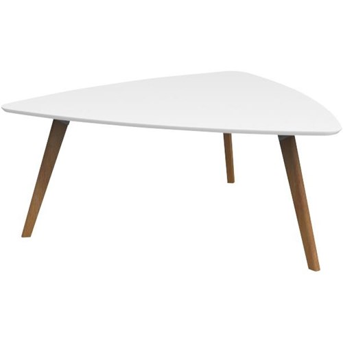 Fiord Meeting Table Triangular 1200mm Snowdrift/Ash Timber