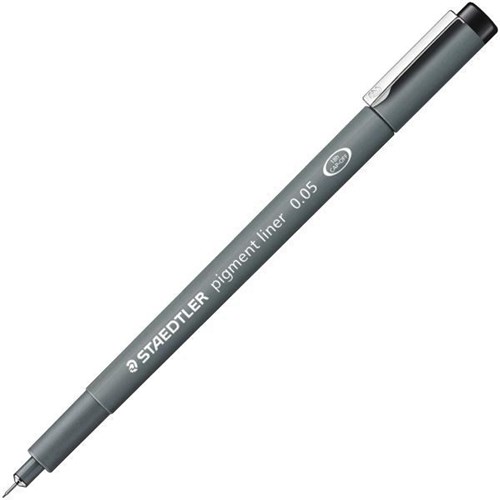 Staedtler Mars Graphic Black Pigment Liner Pen Extra Fine 0.05mm