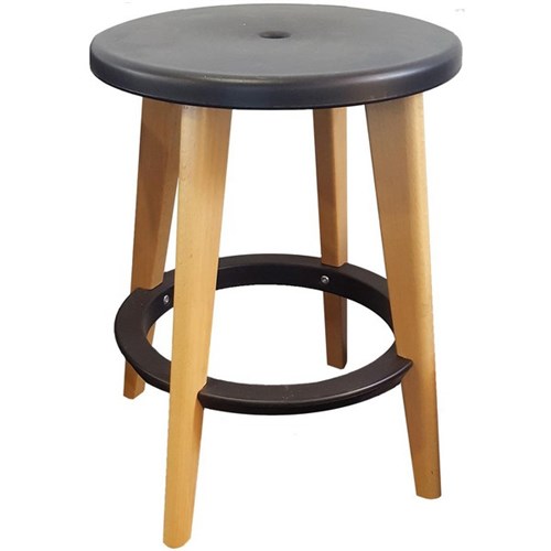 Creative Low Stool Black/Beech