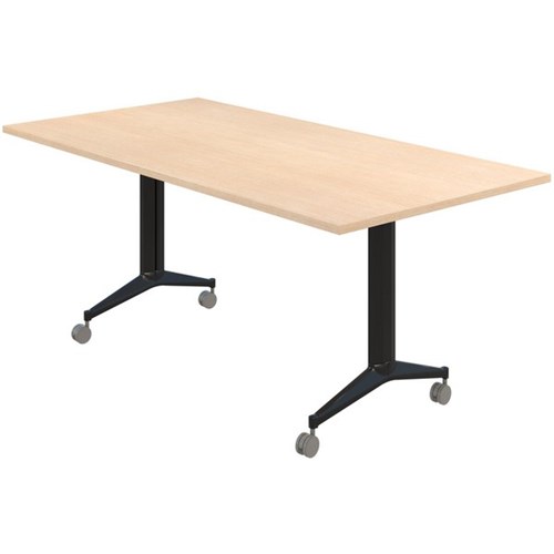 Fiord Flip Table 1200x750mm Refined Oak/Black