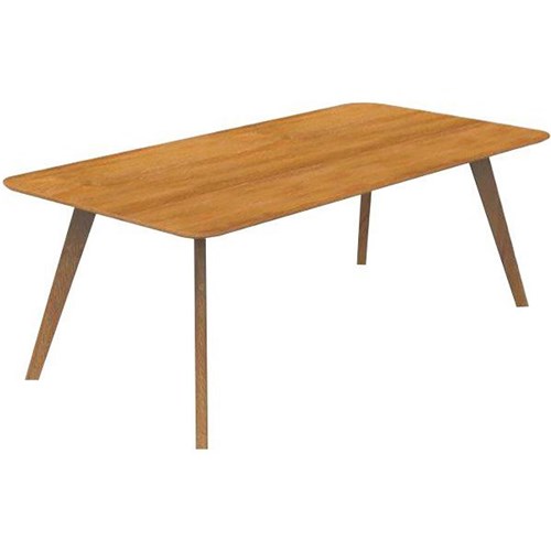 Fiord Meeting Table 2000mm Rectangular Ash Veneer