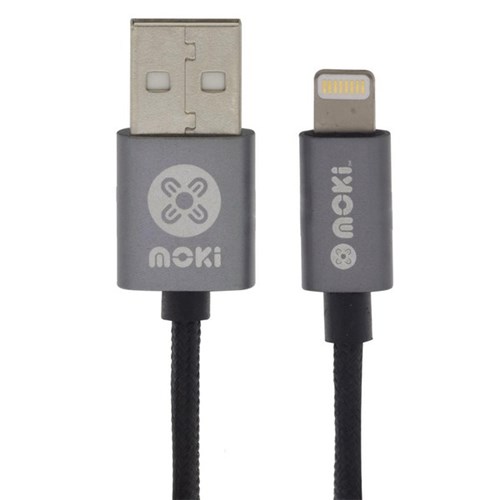 Moki Lightning SynCharge Braided Cable 900mm