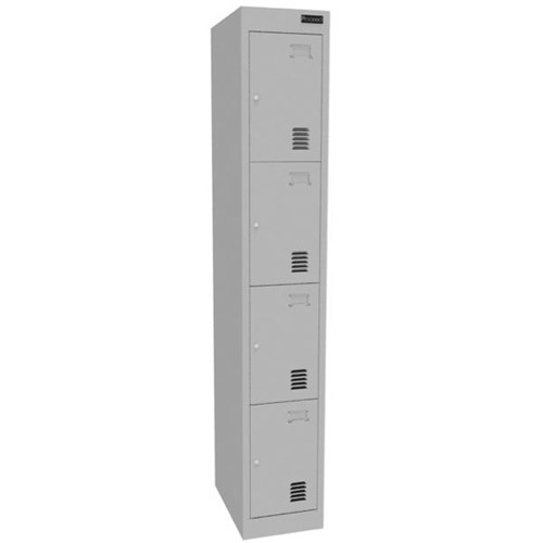 Proceed 4 Tier Locker 375mm Camlock Stone Grey