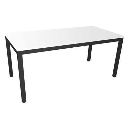 Kompact Meeting Table 1800x600mm White/Black