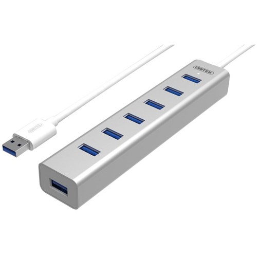 Unitek Y-3090 USB 3.0 7 Port Hub With Power 5V2A Power Adapter