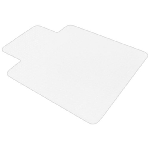 Coverzone PVC Chair Mat Carpet Keyhole 1140x1350mm Clear