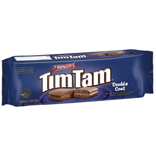 Arnott's Tim Tam Double Coat Chocolate Biscuits Double Coat 200g
