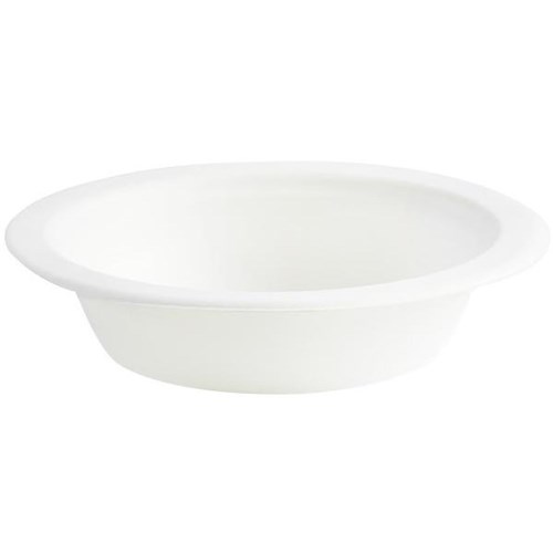 BioPak Compostable BioCane Bowls White 470ml, Carton of 1000