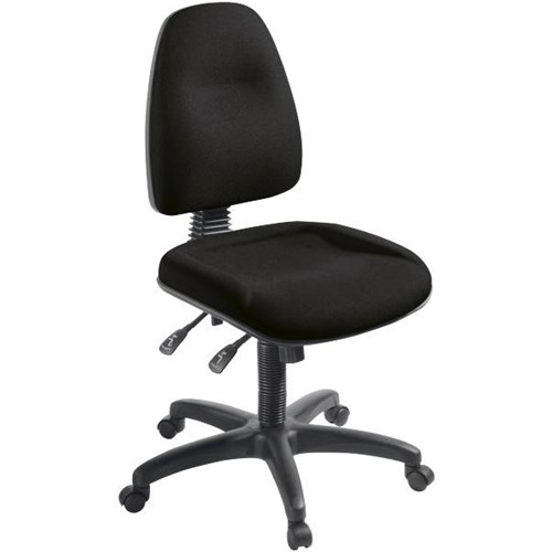 Spectrum 3 Task Chair 3 Lever Long Seat Quantum Fabric/Black