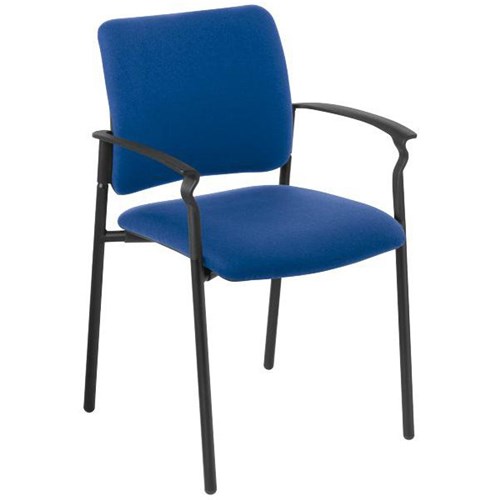 Polo Visitor Chair With Arms Quantum Fabric/Riviera