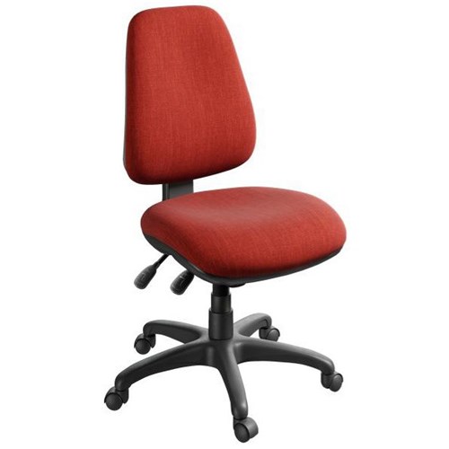 Tactic 3 Task Chair 3 Lever Key Largo Fabric/Paprika