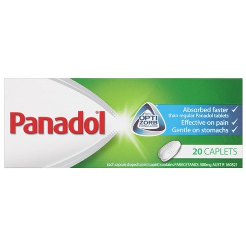 Panadol Optizorb Caplets, Pack of 20