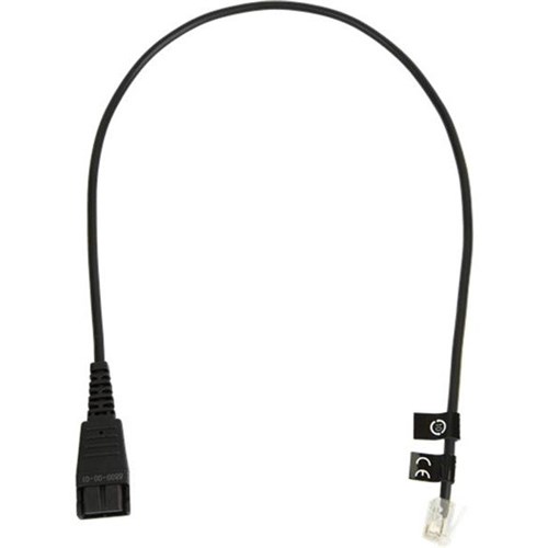 Jabra QD to Modular RJ-9 Extension Cord Quick Disconnect Cable