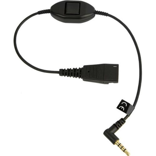 Jabra Quick Disconnect To 3.5mm Phone Link Mobile Phone Cord 0.3m