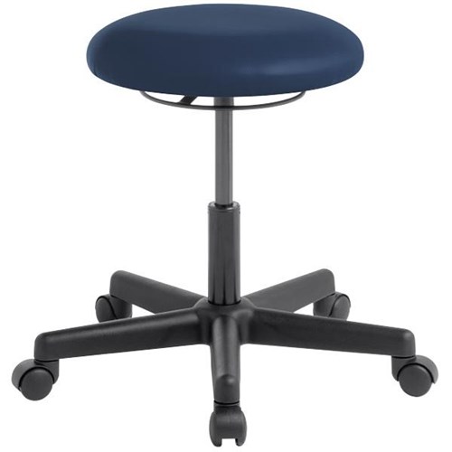 Button Stool Standard Lift Lustrell Charisma Vinyl/Navy