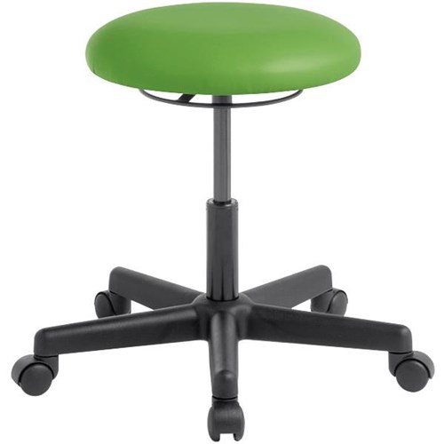 Button Stool Standard Lift Lustrell Charisma Vinyl/Kiwi