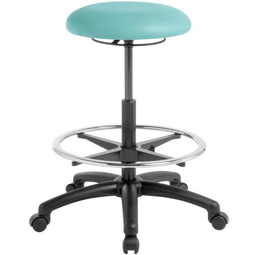 Button Stool High Lift Lustrell Charisma Vinyl/Frost