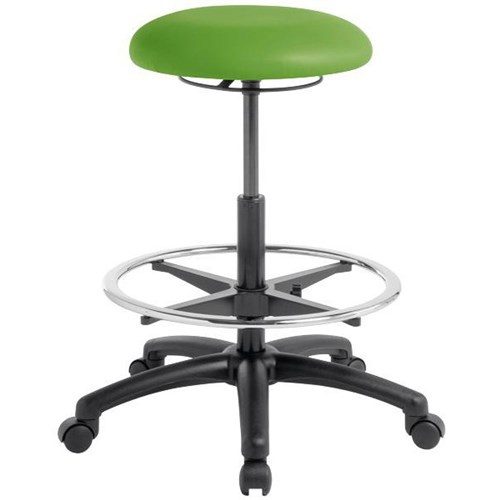 Button Stool High Lift Charisma Vinyl/Kiwi