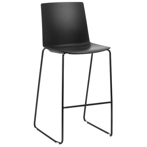 Jubel Bar Stool Sled Base Black/Black