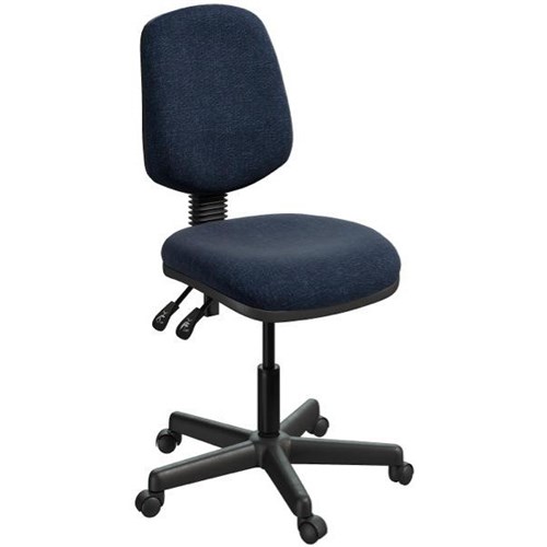 Studio 3.40 Task Chair High Back 3 Lever Bond Fabric/Navy