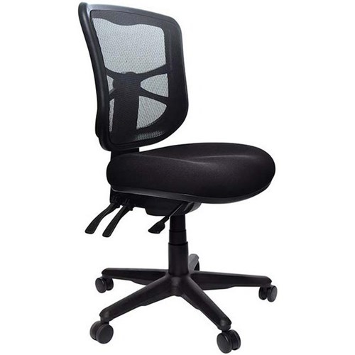 Buro Metro Task Chair 3 Lever Black Mesh Back Nylon Base/Black