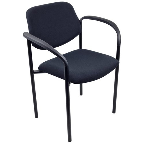 Nomad Visitor Chair With Arms Ranger Fabric/Black/Black