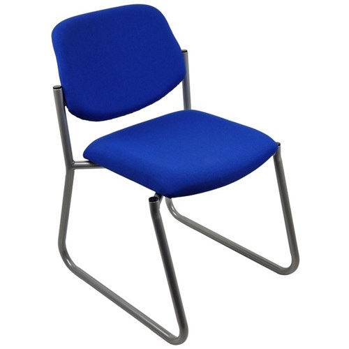 Nomad Visitor Chair Sled Base Ranger Fabric/Electric Blue/Silver