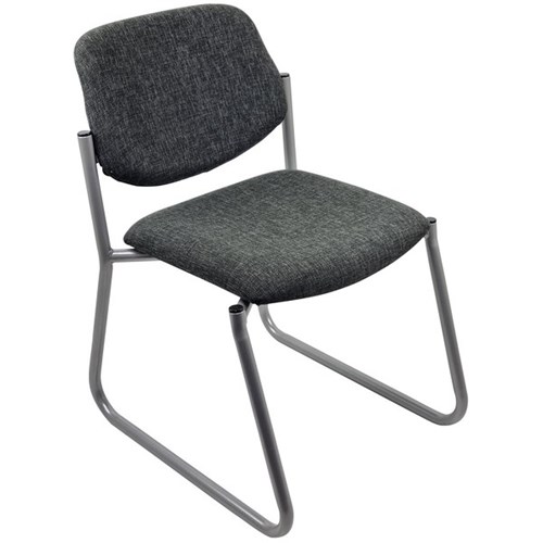 Nomad Visitor Chair Sled Base Ranger Fabric/Grey/Silver