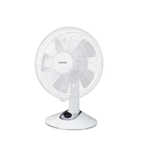 Goldair Desk Fan Whisper Quiet 300mm White