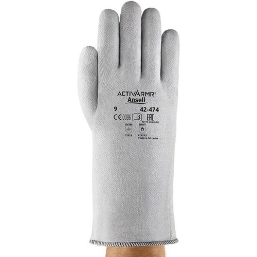 Ansell ActivArmr 42-474 Heat Resistant Gloves Size 9, Pair