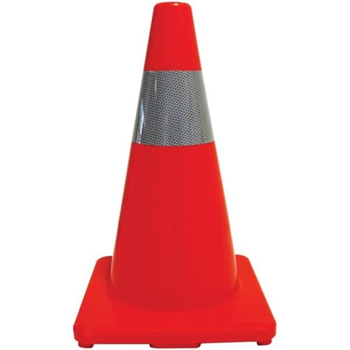 Esko PVC Road Cone With Reflective Collar 450mm Orange