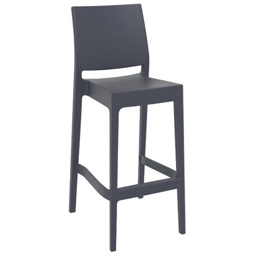 May May Bar Stool 750mm Charcoal